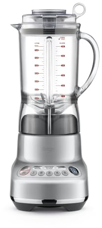 Sage - The Fresh & Furious - Standmixer und Smoothiemaker - Eiscrusher, elektrischer Blender - 5 Geschwindigkeitsstufen, Kontrolle mit Timer, One-Touch-Programme, Impulsfunktion - Silber