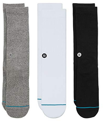 Stance Crew Icon Lot de 3 paires de chaussettes Taille S Multicolore, multicolore, Small