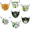 Youning Unisex Mundschutz mit Motiv Weihnachten 3D Druck Lustig Motive Mund und Nasenschutz Staubschutz mit Filters Waschbar Widerverwendbar Multifunktionstuch Bandana Halstuch (7 PCS)