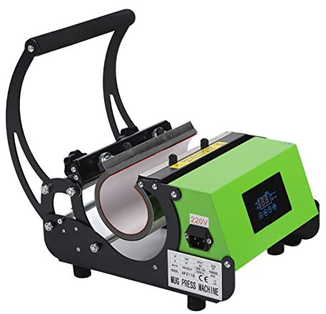 Cuque Becher-Heizpresse, Premium Material Tumbler Heat Press Becherpresse Becherpressmaschine Accurate Control für DIY-Projekt für Zuhause für Studio(Europäische Vorschriften)