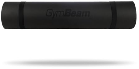 GymBeam Dual Yoga Mat, Tappetino Yoga Versatile in TPE Ecologico, Tappetino per Pilates, Tappeto Allenamento Antiscivolo, Adatto per Stretching e Rilassamento (Black)