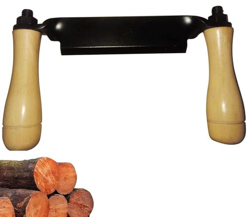 LOSOO Dessinez Un Rasage | Couteau à tirage Droit 8 po Outil Rasage à tirage Droit incurvé | Outil Rasage incurvé et sûr pour l'outil Travail du Bois