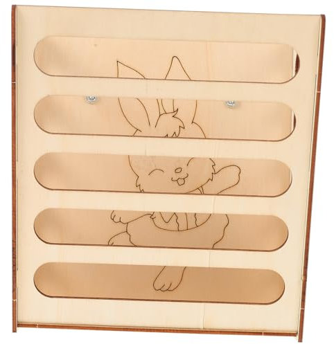 Beavorty 1stk Hasengrasständer Heuraufe Futterständer Für Chinchilla-Futter Kaninchenfutterautomat Meerschweinchenheu Heufutterkaninchen Hasen-heufutterstation Klein Kaninchenkäfig Hölzern