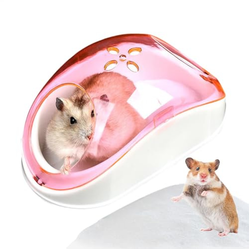Bac à sable pour hamster - Bac à sable pour hamster - Baignoire de hamster transparente et visible | . Baignoire pour hamster avec couvercle, bac de bain de sable pour chinchilla, grande salle de bain