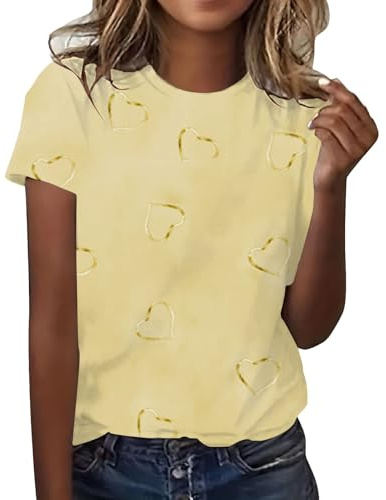 Camicia Donna Offerta Maglia Rock Donna in Saldo Blusa Curvy Viscosa Camicia Verde Petrolio di Raso Blu Maglie Nere Cotone Magliette Anziana Manica Corta Maglietta Chiaro T Shirts Fucsia La