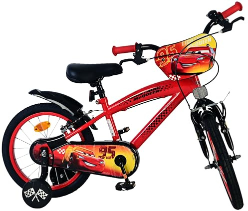 Volare Kids Bike for Boys & Girls – 12/14/16 inch | Ages 3-6 | Removable Training Wheels, Dual Handbrakes, Easy Assembly | Multiple Fun Licensed Character Designs