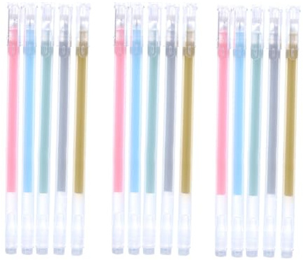Qomcsrl 15PCS Penna Adesiva A Asciugatura Rapida Penna A Sfera Penna Adesiva A Rotolo Penna Adesiva A Asciugatura Rapida per Creazioni, Scrapbooking