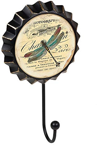PERCHA Pared Vintage chapa botella LIBÉLULA Retro 110x190MM