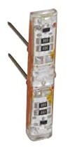 Legrand 067685L Voyant Témoin Easy-Led Brochable à LEDs Blanches pour Mécanismes Mosaic, 230V, Orange