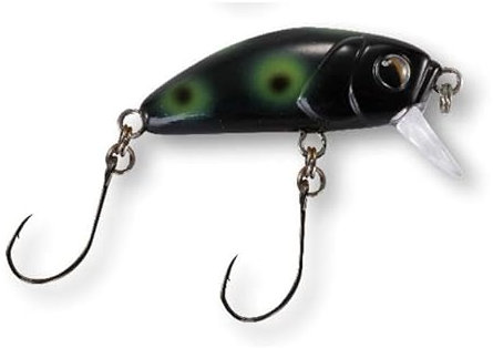 Paladin TF Wobbler Crazy Diver 3,5cm 2,4g sinkend - Forellenwobbler, Farbe:schwarz-grün