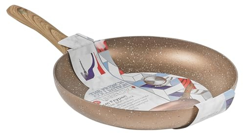 Ceramic Rose Gold Induction Cooking Pots Pans Frying Pan Cookware Set (28cm Frying Pan)