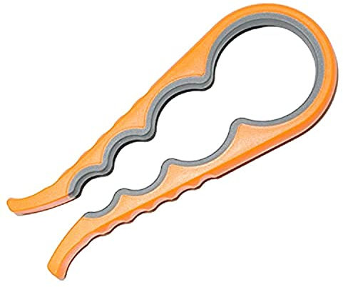 Smart Baking 4 in 1 Multi-Function Adjustable Silicone Jar Opener – Kitchen Tools and Gadget for Glass Jar Lid Opener, Bottles and Cans Opener (1 Pack)