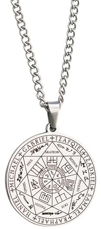 Seals Of Seven Archangels Necklace Michael Pendant Men Angels Sigil Amulet Protect Necklaces For Men Women Jewelry Michael Necklaces