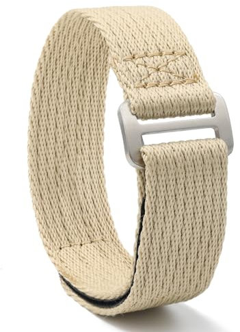 watchdives Nylon Watch Band, Hook and Loop Fasteners One Piece Watch Strap 20mm 22mm, Sport Watch Bands for Men Women, Fit for 6.3-9.0 inch Wrists