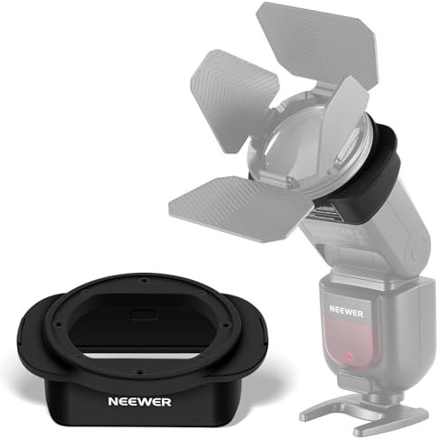 NEEWER SFR2 Silicone Square Flash Head Adapter Ring for Z760 NW760 NW700 NW620 NW635II TT560 Square Speedlight M12 Dome Diffuser CRM2 Magnetic Round Flash Head Accessory Color Gel Kit