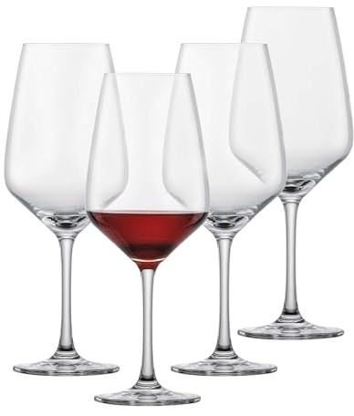 SCHOTT ZWIESEL Tulip Red Wine Glass (Set of 4), Wine Glasses for Red Wine, Dishwasher-Safe Tritan Crystal Glasses, Made in Germany (17 Ounce)