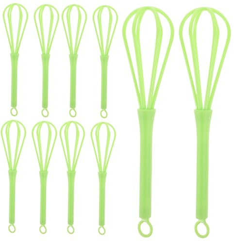 Hohopeti 10st Rührgerät Farbrührer Handmixer Schneebesen Für Die Küche Handkurbelmischer Farbmischer-bohraufsatz Kleine Schneebesen Zum Kochen Mini Schneebesen Form Für Papier-DIY Plastik