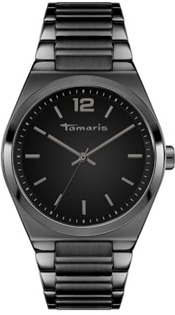 Tamaris Damen Analog Quarz Uhr mit Edelstahl Armband TT-0147-MQ