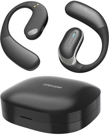 Hiteblaz Casque d'Écoute Ouvert Bluetooth 5.3, Open Ear Écouteurs sans Fil avec 40H, Écouteurs Oreilles Libres de Sport avec Contrôle Tactile, IPX5 Étanches pour Cyclisme, Randonnée et Course
