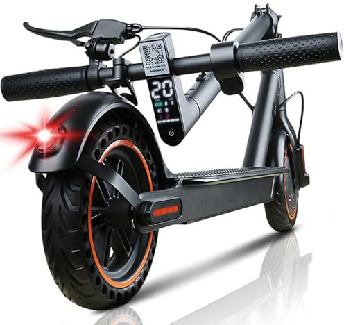 QnQ Electric Scooter, 2026 8.5 Foldable Scooter, 500W/25KM/H Motor, 30KM Range, Puncture-Proof Honeycomb Tires, APP Control and LED Display, 36V 7.8Ah Battery, Max 120kg