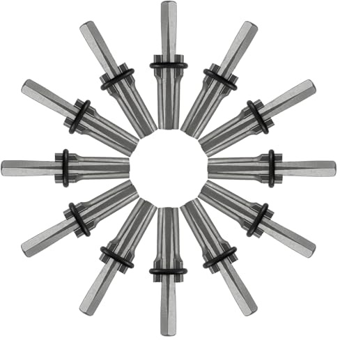 10 Pcs Rock Splitting Wedges, Masonry Chisels, 5/8 Inch Wedge and Feather Shims, Heavy Duty Rock Splitting Wedges for Marble Rocks Concrete Granite