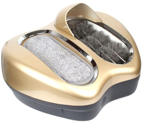 Automatic Induction Shoe Polisher Machine - 80W Electric Sole Cleaner for Hotels, Sales Centers & Entrances, Eco-Friendly Alternative to Shoe Covers, Red