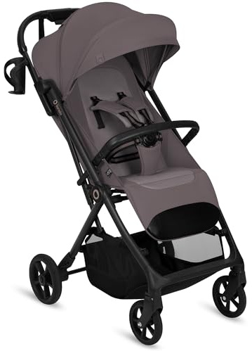 Lionelo Tansi Sittvagn(6 mån–4 år) Kompakt Resebarnvagn med Plant Liggläge | Vikbar med en hand bil vikning, GravelTech-hjul, Dri-Seat, skydd med UPF50+ skydd vattentät, korg upp till 3 kg