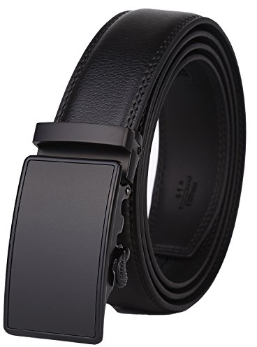 Lavemi Men's Real Leather Ratchet Dress Casual Belt, Cut to Exact Fit,Elegant Gift Box(55-0027)