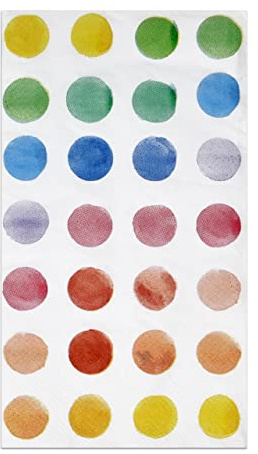 Gift Boutique 100 Paint Palette Guest Napkins Decorative Hand Towels 3 Ply Disposable Colored Nail Palettes Paper Napkins For Spa Bathroom Powder Room Rainbow Artist Towel Party Supplies Decoration