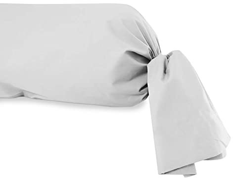 Soleil d'Ocre Schneiden von Nackenrolle, Baumwolle, Weiß, 45 x 135 cm