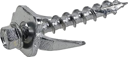 Fas-n-Tite Exterior-Coated Fence Post Screws #12 x 1-1/2, Heavy Duty Wood Screws for Fencing, Decking Construction, Self Tapping Screws for Treated Lumber, Drywall, #12 x 1-1/2, 75 Pieces, 9976304