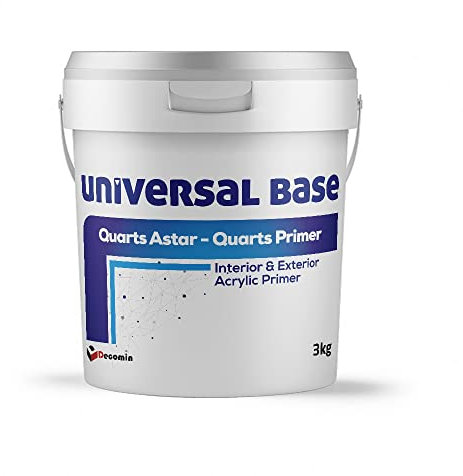 DECOMIN Universal Quarts Primer - For Any Decorative Plasters & Venetian Plasters - 3 KG (UNIVERSAL QUARTZ PRIMER)