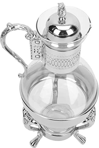 Cabilock Cafetera De Vidrio Calefactable De Estilo Europeo Vintage Hora Del Té Tetera De Cafetera