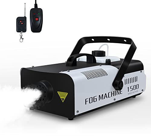 Telbum 1500 Watt Nebelmaschine und 20000 CFM Nebel mit 2 Sets von Controllern, professionelle Nebelmaschine für DJ Bühne Halloween Party Hochzeit Weihnachten