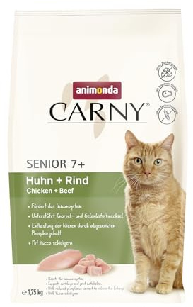 animonda Carny Senior Katzen Trockenfutter mit Huhn + Rind (1 x 1,75kg)