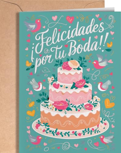 Tarjeta de Felicitación de Boda - Tarjeta Regalo Original de Bodas para Pareja - Tarjeta Felicitación para Parejas de Recién Casados - Tarjeta Para Meter Dinero de Regalo de Boda - Felicidades EU 30
