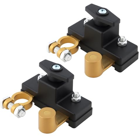 OTOTEC Lot de 2 Interrupteurs de Batterie 12 V-24 V en Laiton pour Voitures Et Camions