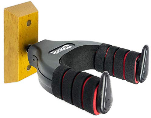 RockJam Wall Mountable Universal Guitar Hanger with Padded Arms