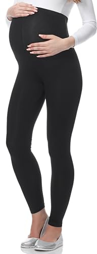 Be Mammy Leggings de Grossesse en Viscose Opaques, vêtements de maternité, Parfaits pour pour Les Femmes Enceintes 02