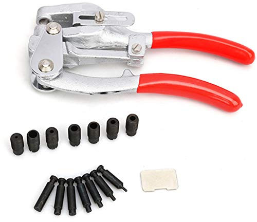Alicates de perforación,Alicate Sacabocados para placa de metal y cuero,Kit de punzonado de metal,cortadores perforación de acero manuales,ajuste de profundidad 6~41 mm,Tamaño de agujero 2 mm a 7 mm