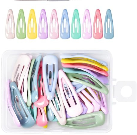 30-Pack Candy-Colored Baby Snap Hair Clips – Secure & Adorable Hair Accessories for Baby Girls