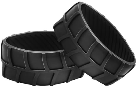 2 Stück Radschutz XL Zubehör mit Profil Traktionsverbesserung für Worx Landroid Mähroboter,Erhöhung Kompatibel mit Frontrad Modellen S300, M500/Plus, M700/Plus, M1000, L800, L1000 UVM