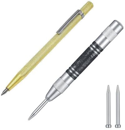 Punzón Central Automático, Punzones para Metal, Punzones Centrales, Punzon Automatico, Perforadoras Centrales Automáticas, Punta de Trazar, Marcador Metal Herramienta, Punta de Carburo Scriber