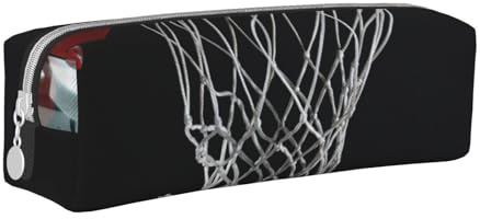 ESASAM Basketball-Federmäppchen, schlichtes und stilvolles Leder-Federmäppchen – Schreibwaren-Organizer und Reiseaufbewahrung, Stifthalter, Federmäppchen, Federmäppchen, Federmäppchen, Kunstbedarf,