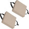 uyeoco 2er Set Stuhlkissen 40x40cm/35x35cm/30x30cm/25x25cm,Quadratisch Memory-Schaum-Sitzkissen,rutschfeste Stuhlpolster mit elastischen Bändern Schnallen(A1,28x5cm/11x2in)