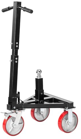 VEVOR Höjdjusterbar släpvagn 460-560 mm med fästkula, elektrisk manuell manövreringstransportör, för att flytta husvagn, kapacitet 1587 kg