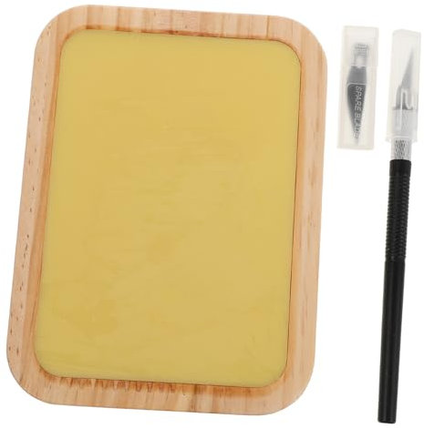 Veemoon 1 Set Strumenti Taglio Precisione con Piastra Cera per Creazioni Fai da Te e Intaglio per Finestre Kit Completo Utensili per Crafting e Incisione