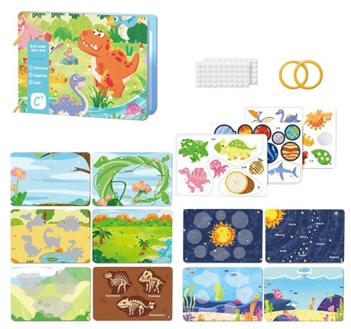 Libro delle attività per bambini, apprendimento cognitivo, orientato all'istruzione, libro di attività sensoriali, per il di gioco, per bambini, intrattenimento, curiosità, piacere a casa e in