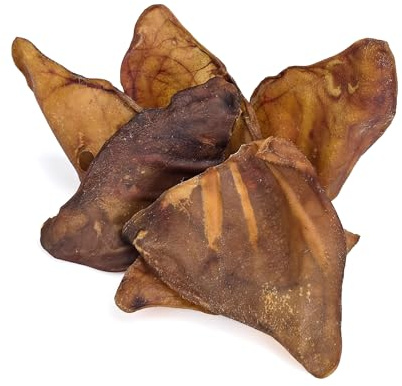 HERONS 15x Premium Pig Ears XL - EXTRA LARGE, PREMIUM PIG EARS - 100% Natural Dog Treats Chews, Perfect for BARF Diet