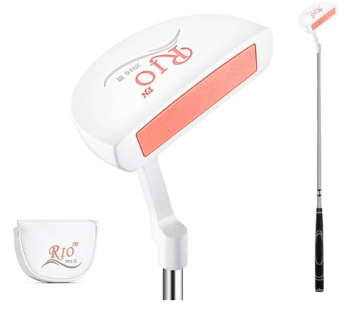 Golf Club Women Right Handed Push Rod Mallet Putters for Lady Golfers with Headcover (Golf Putter)